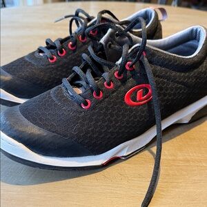 Dexter Men's Roger Black/Red Right Hand Bowling Shoes, Sz 11.5